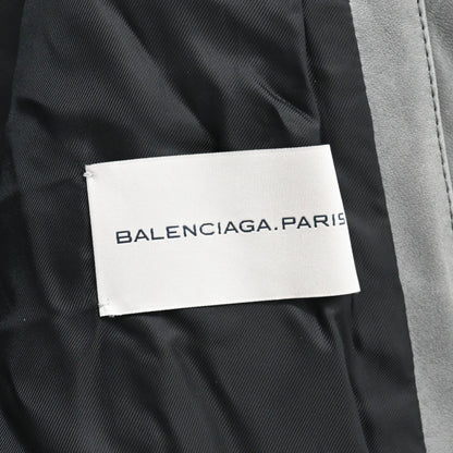 2010aw balenciaga high neck cow leather blouson 48