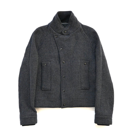 2008aw balenciaga tweed shawl collar jacket 44