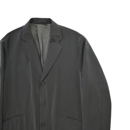 1990s giorgio armani polyester long coat 48