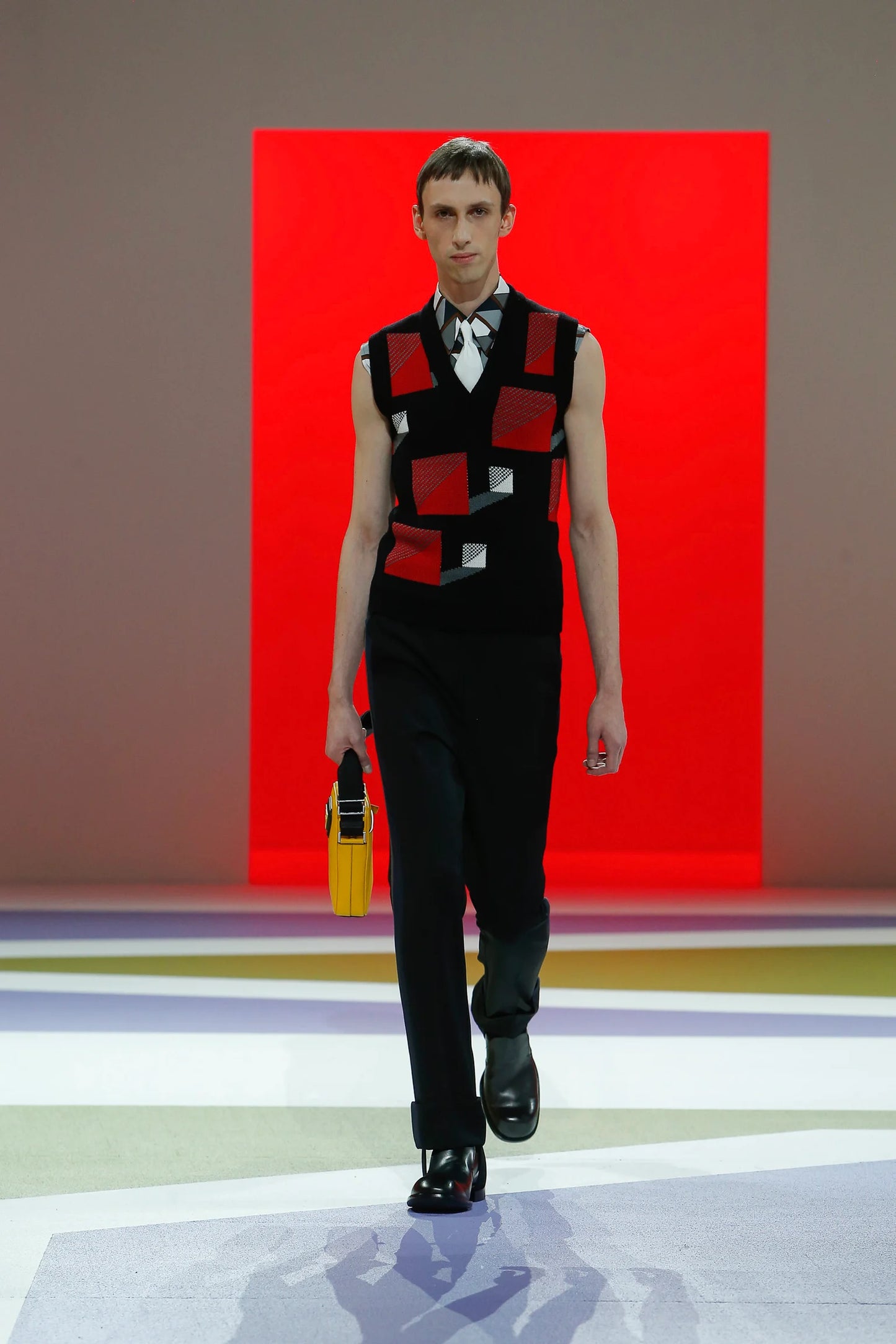 2020aw prada kint virgin wool vest 50