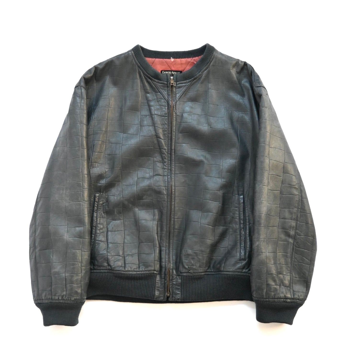 1990s giorgio armani gemuine leather ma-1 jacket 52