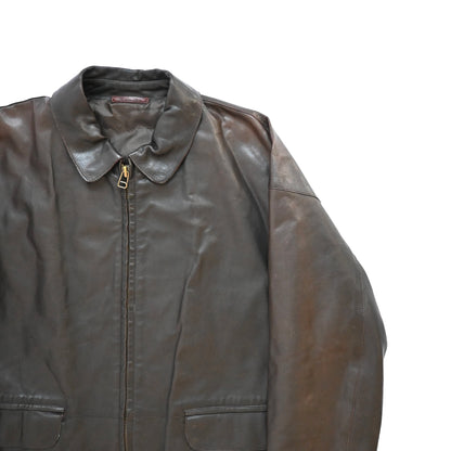 1990s lamatta pelle leather jacket 48