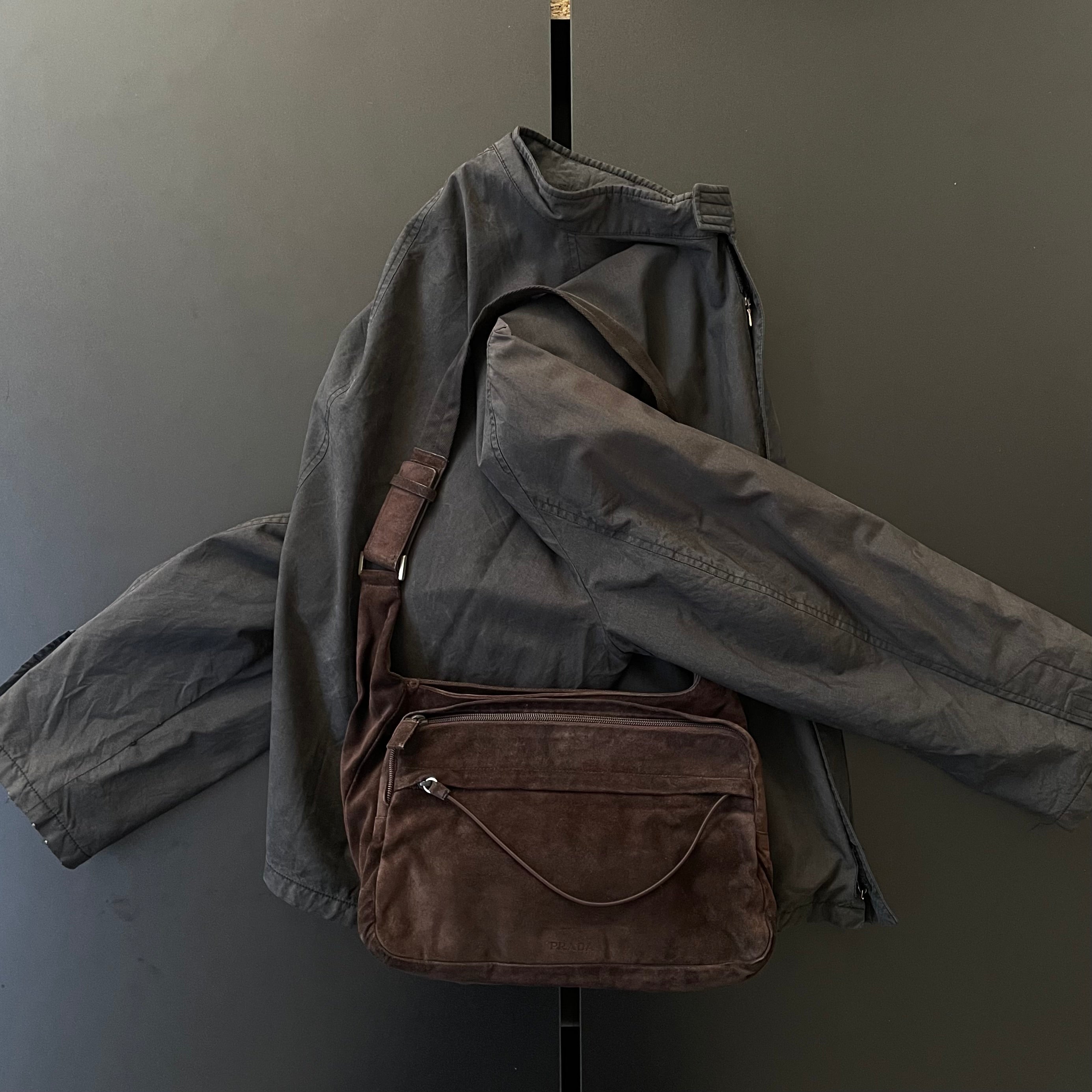 バッグ aw1999 prada body bag 1999aw prada suedeshoulder bag – vexed_store