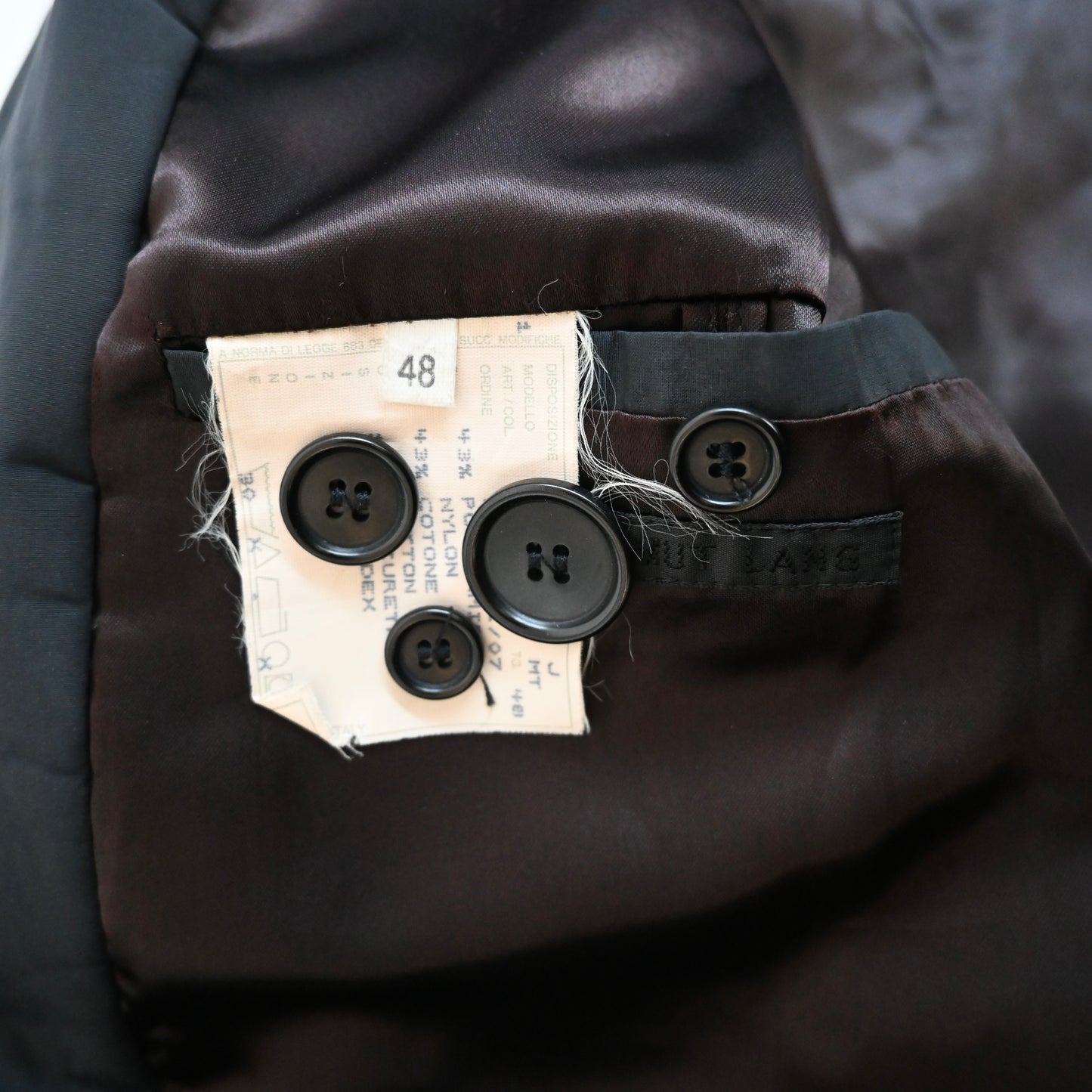 2001aw helmut lang nylon long coat 48