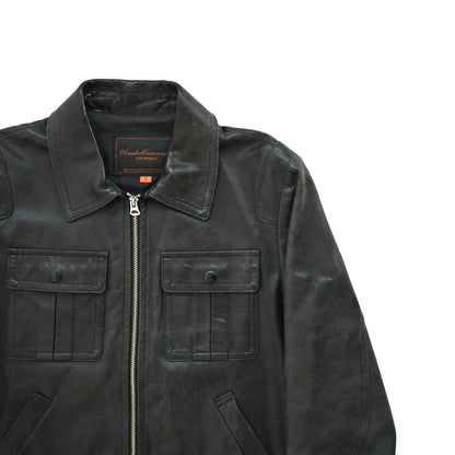 2006ss undercover but beautiful crushed leather jacket 2