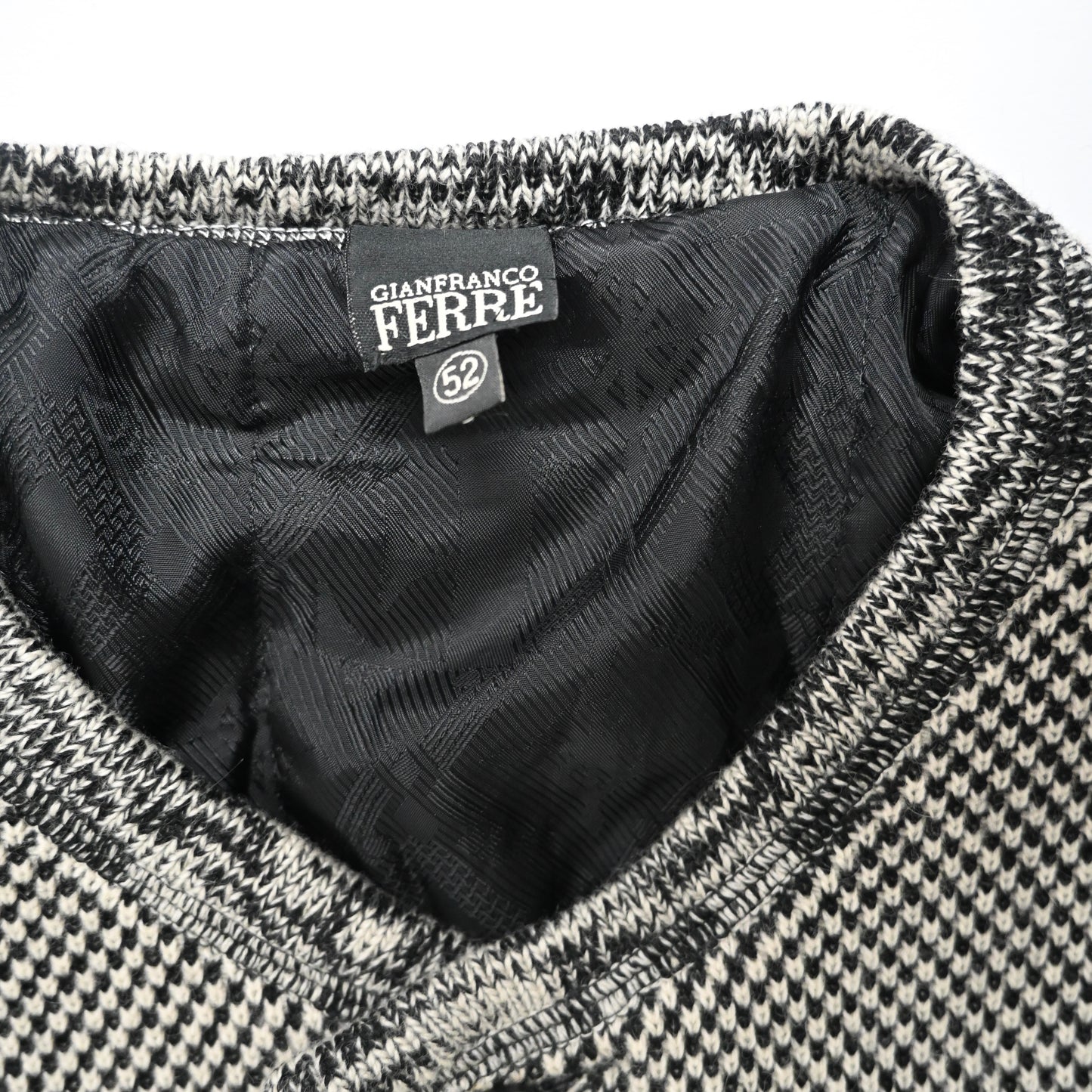 1990s gianfranco ferre tweed jacket 52