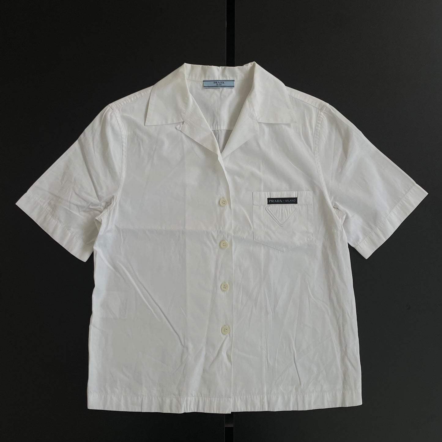 2019ss prada plate cotton shirt 38