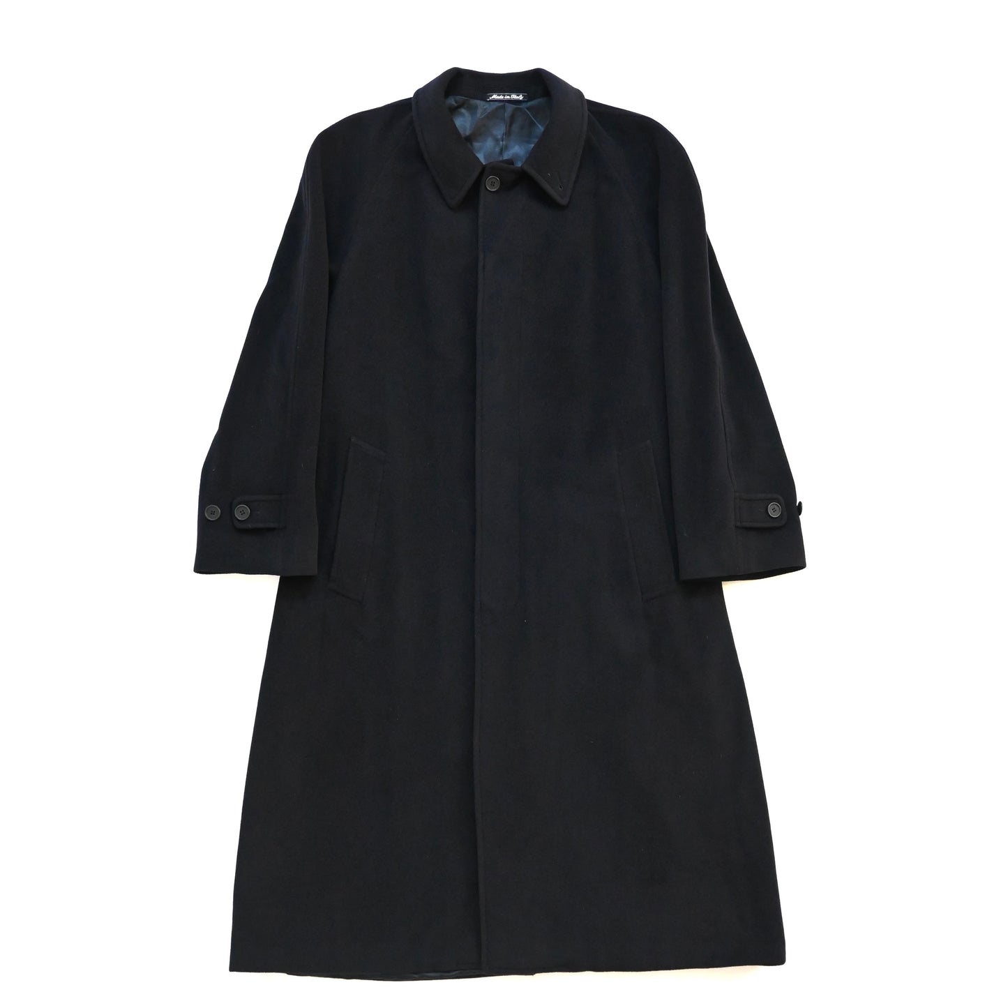 1990s giorgio armani virgin wool long coat 48