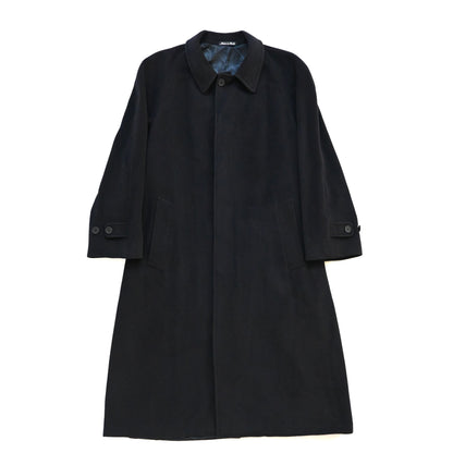 1990s giorgio armani virgin wool long coat 48