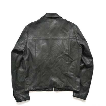 2017aw martin margiela front pocket leather jacket 50