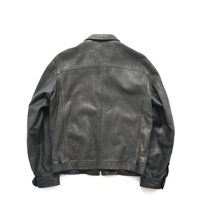 1990s agnes b gemuine leather jacket 1