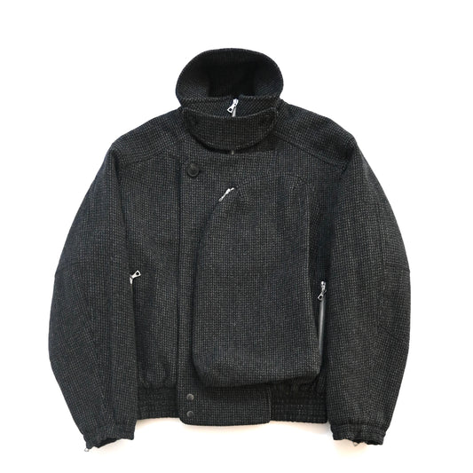 2024aw dries van noten tweed wool viller bomber jacket S