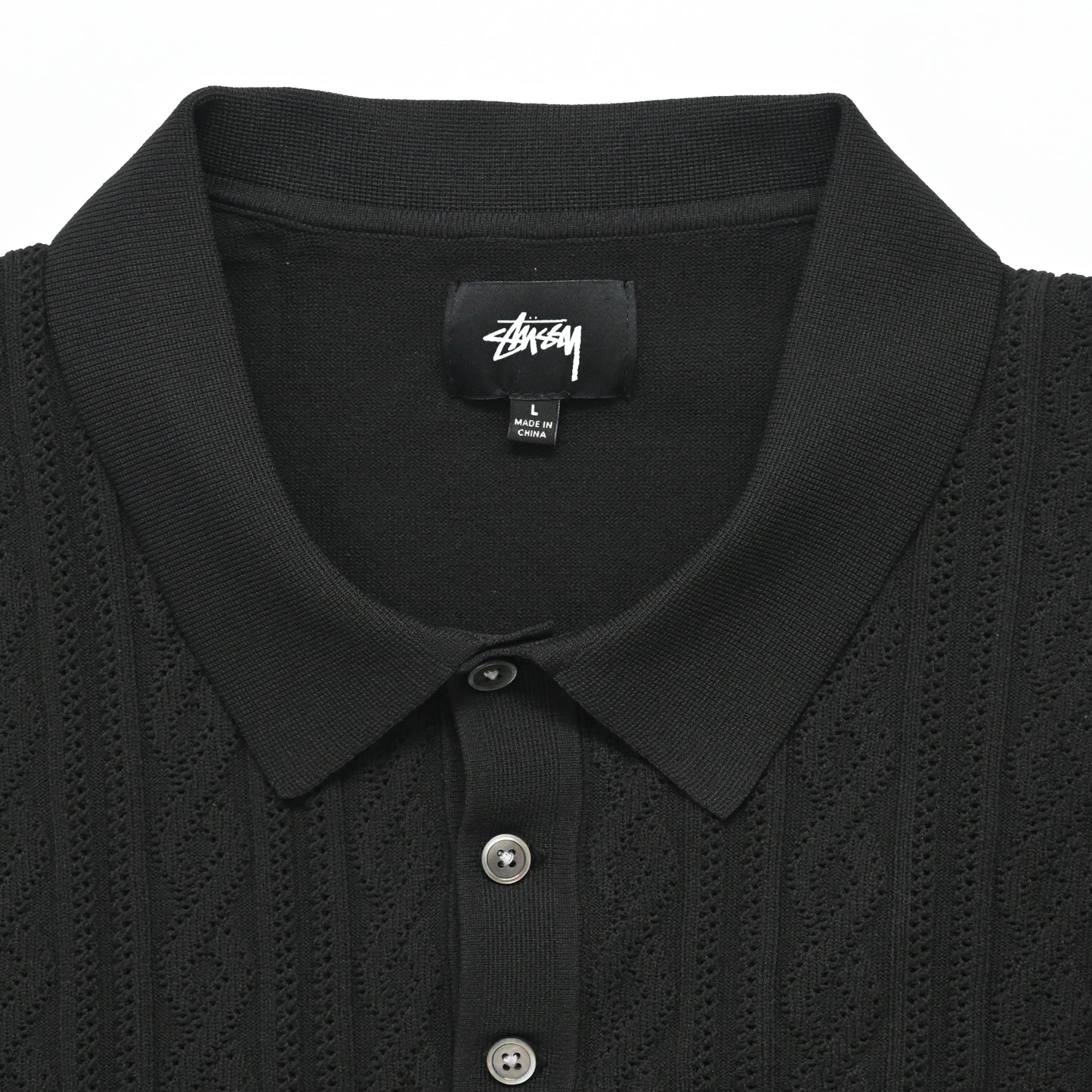 2020ss stussy polyester polo shirt L