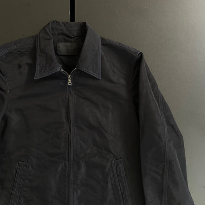 2000s prada blue stitch nylon blouson 48