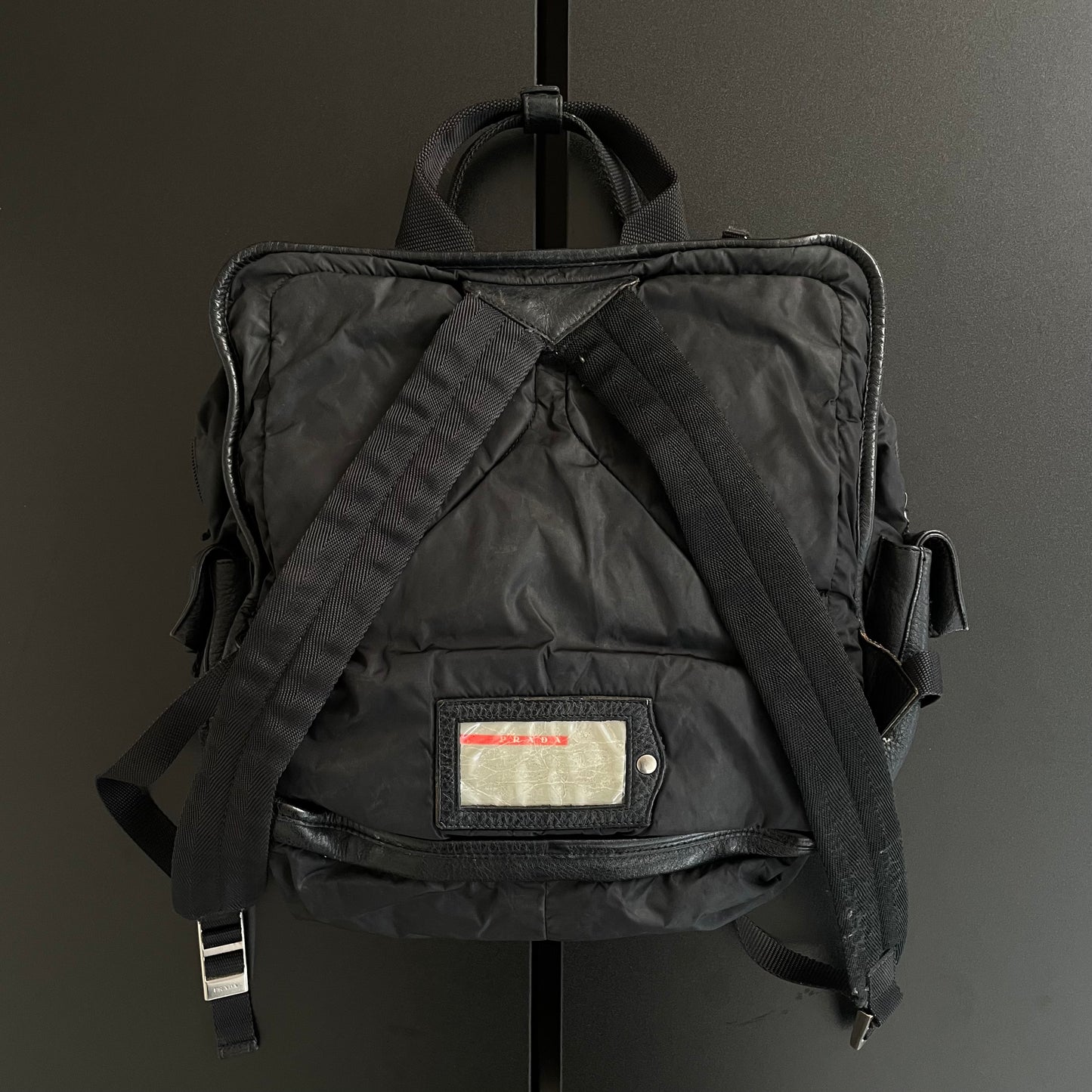 1999aw prada leather backpack