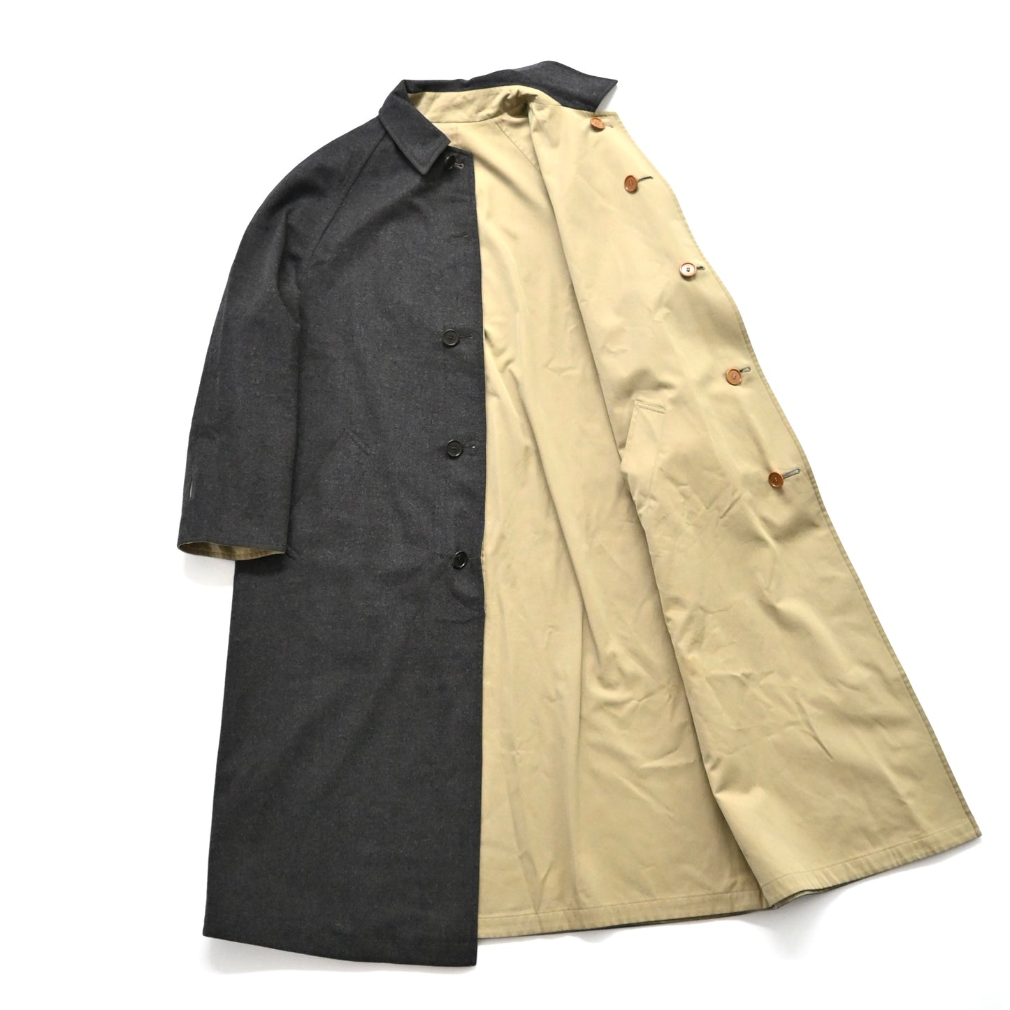 1990s gucci reversible wool long coat 50 by Tom ford