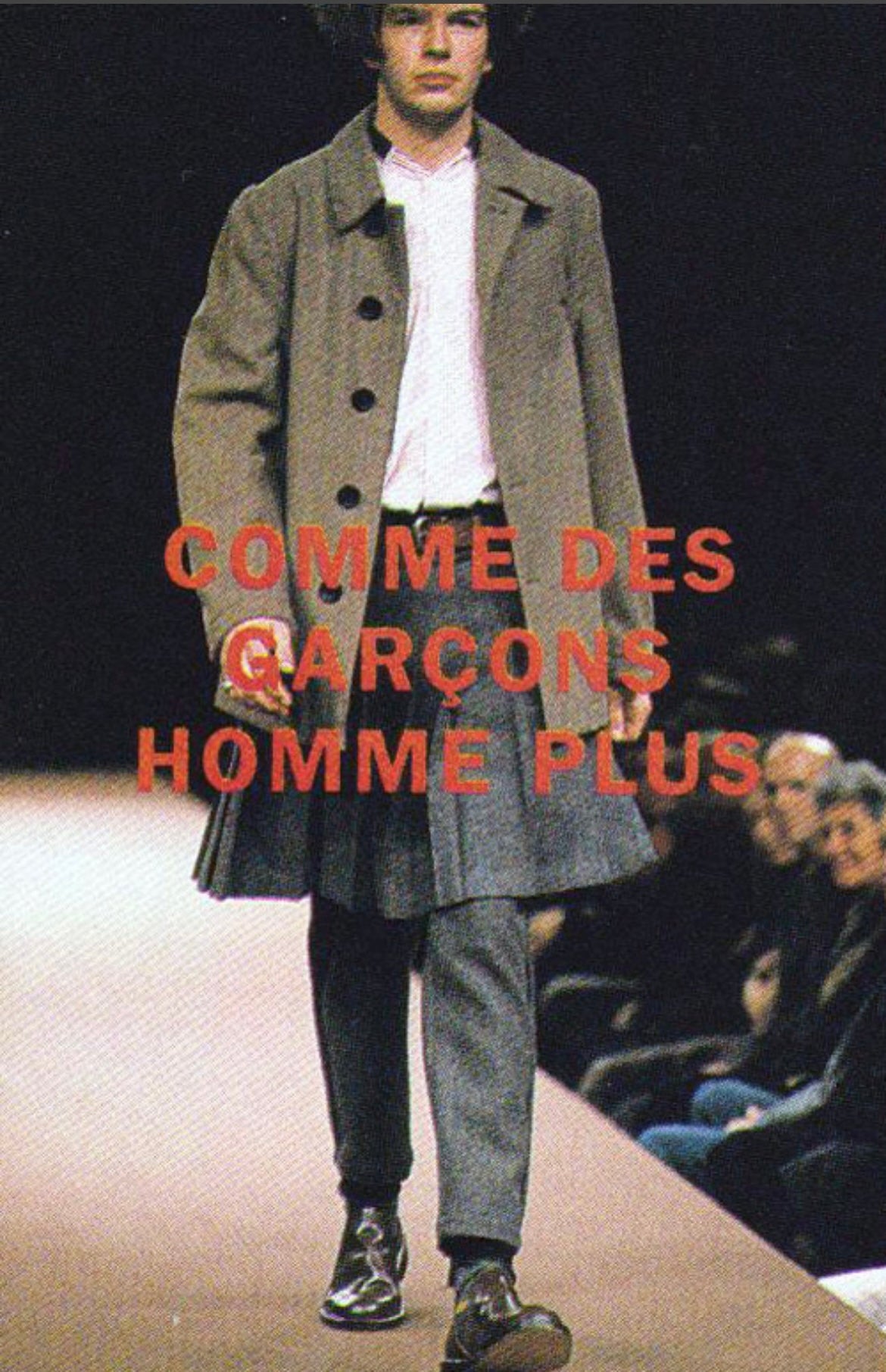 1998aw comme des garcons homme plus wool half coat L