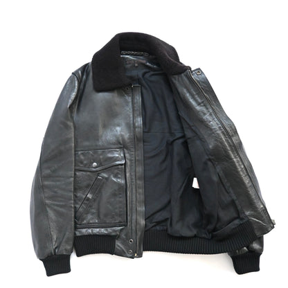 2003aw veronique branquinho caw leather flight jacket 46