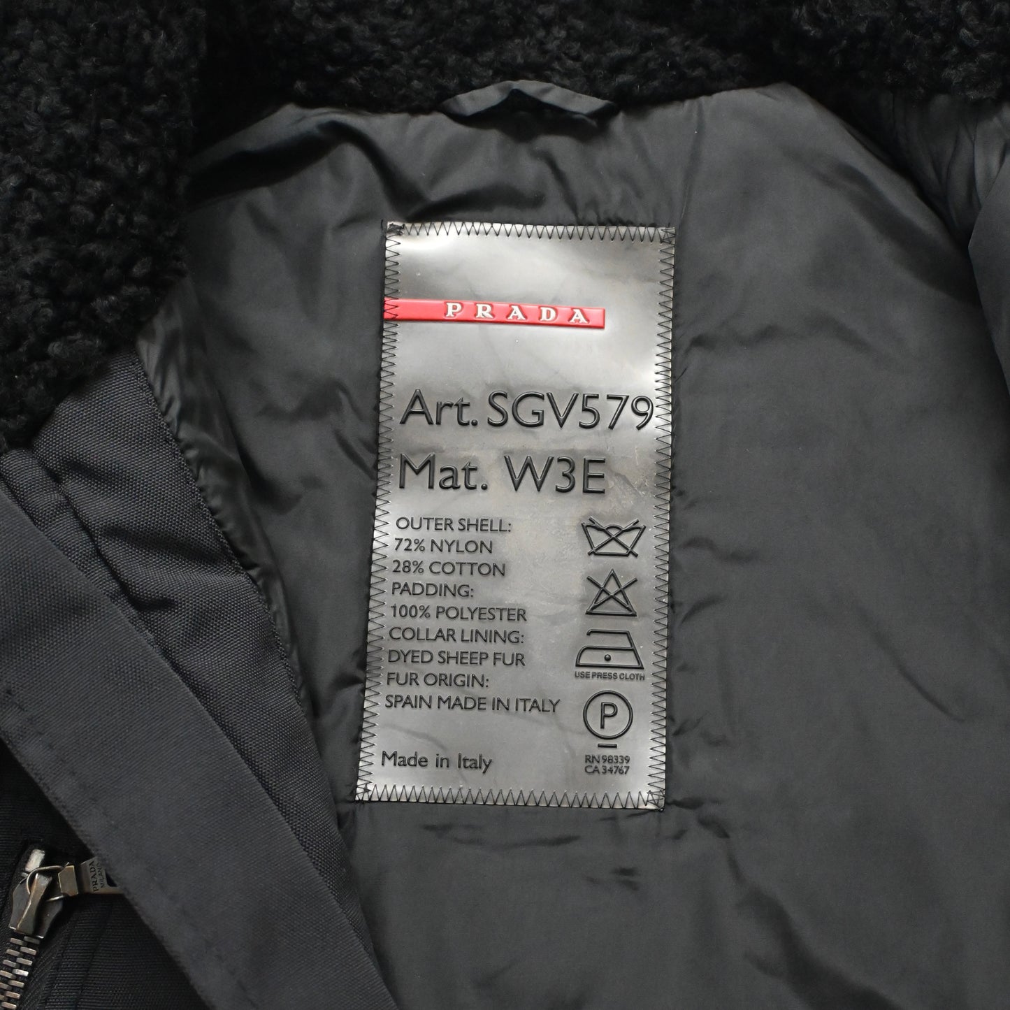 2000s prada sports boa docking  nylon gimmick jacket 54