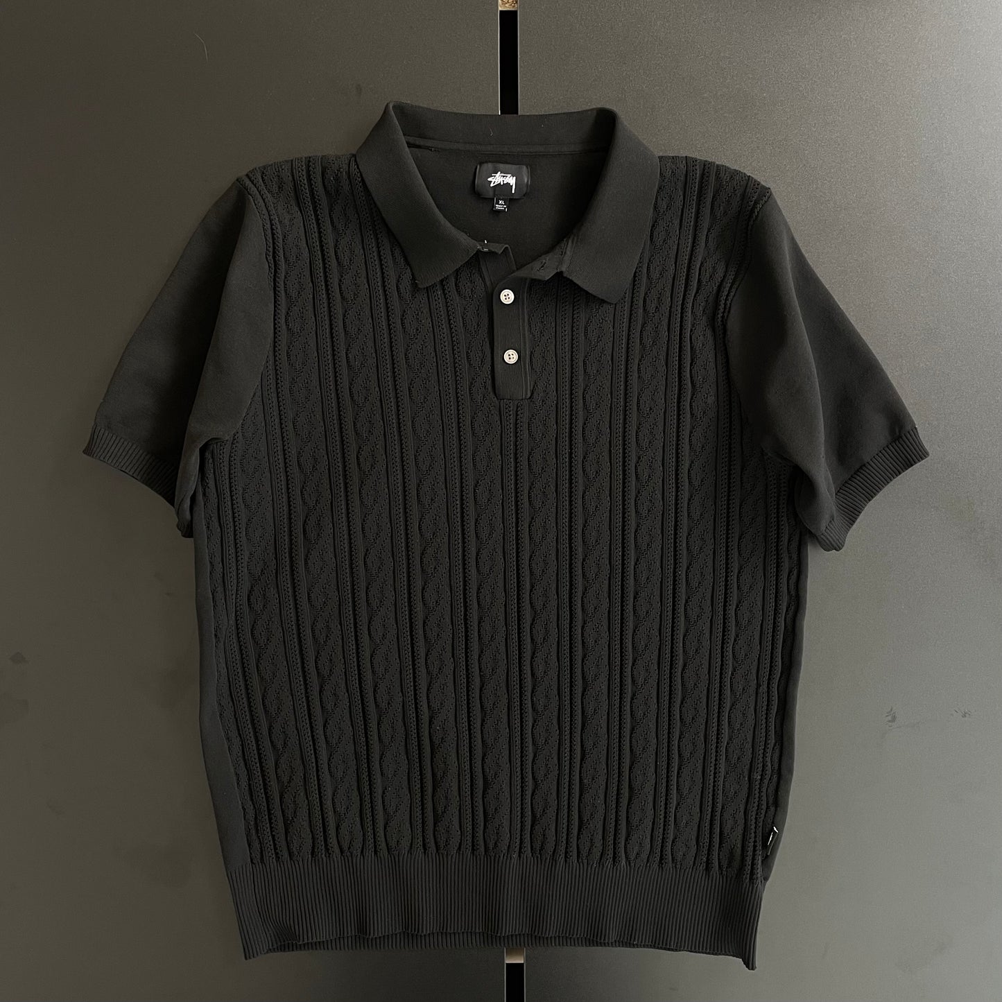 2020ss stussy polyester polo shirt XL