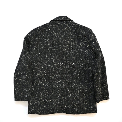 1980s arrston volaju tweed wool double button jacket M