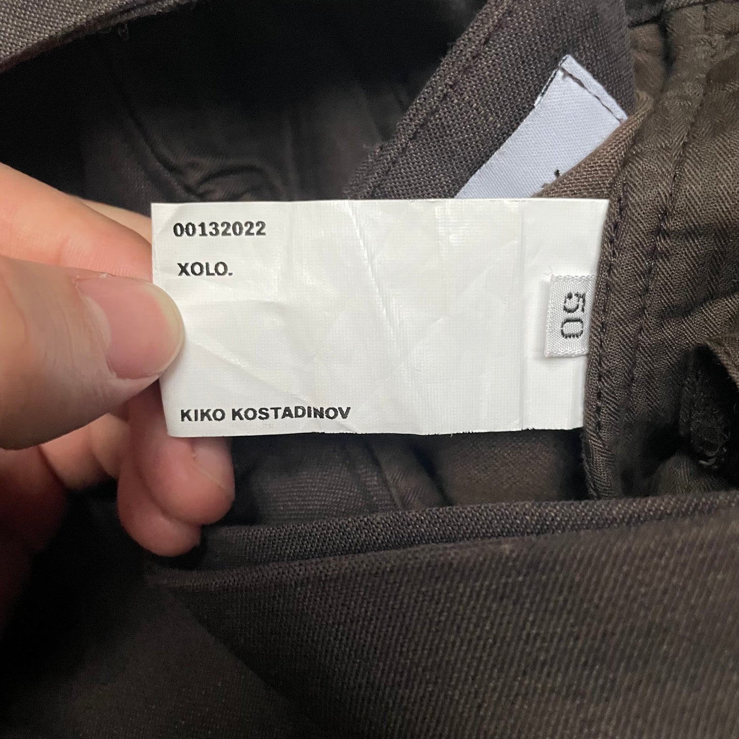 2022aw kiko kostadinov xolo antharas wide trousers 50