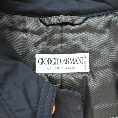1990s giorgio armani cotton long coat 48