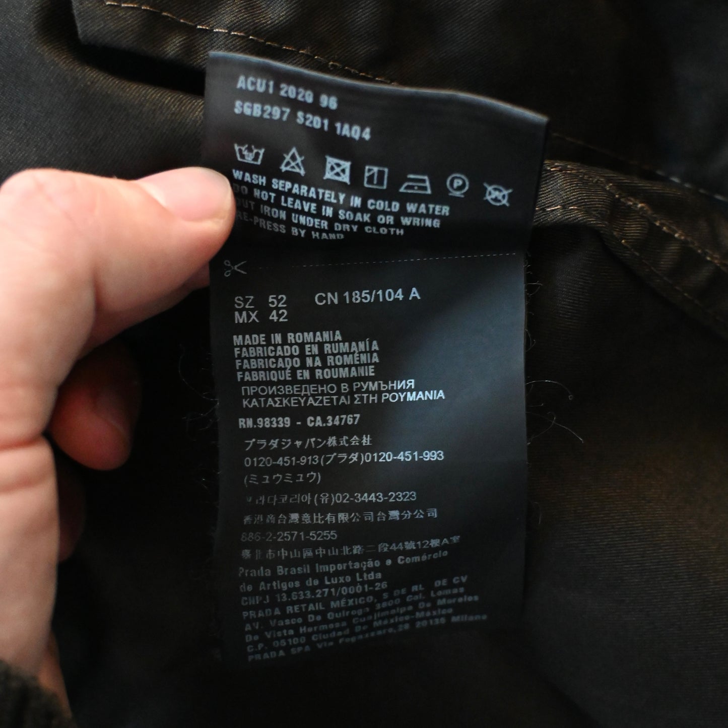 2020ss prada stitch cotton jacket 52