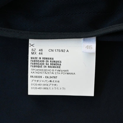 2018ss prada seb154 front logo cotton blouson 46