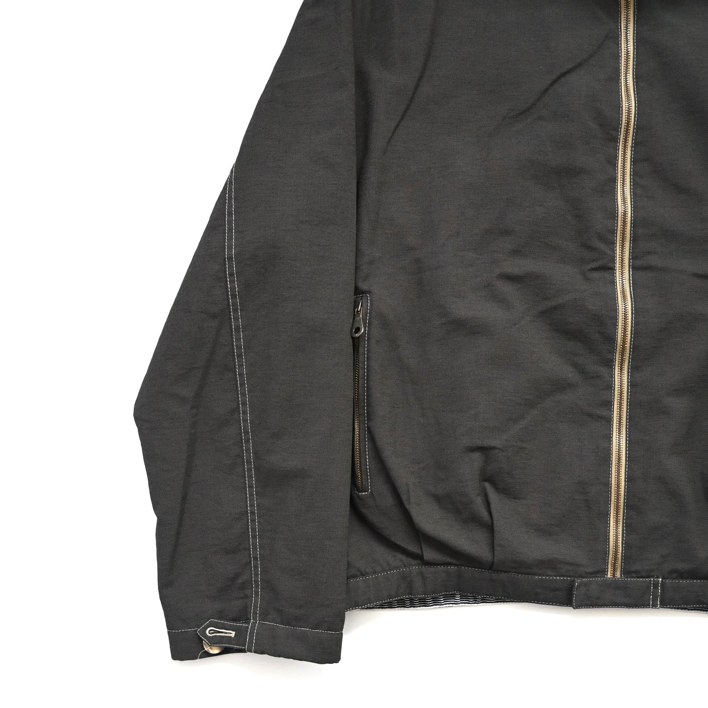 1993aw giorgio armani high neck cotton bomber jacket 50