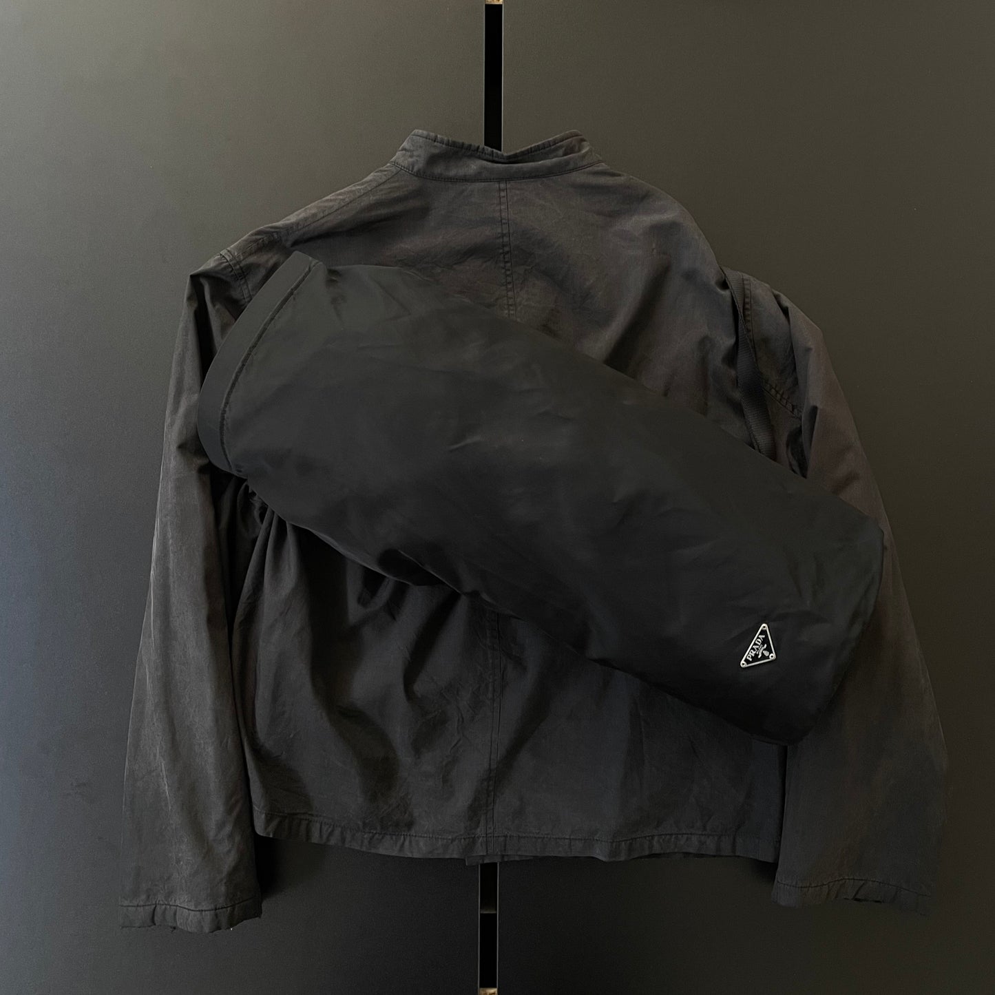 1999aw prada nylon drum shoulder bag – vexed_store