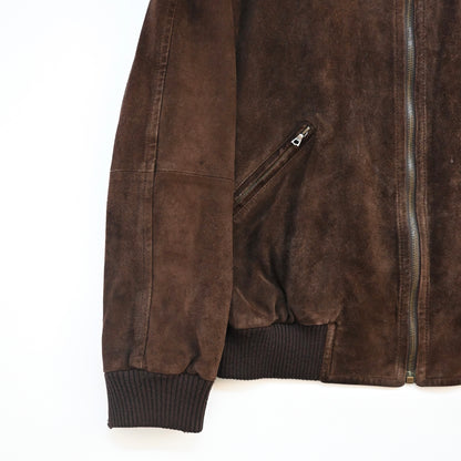 2000s gucci suede leather bomber jacket 52 by Tom ford