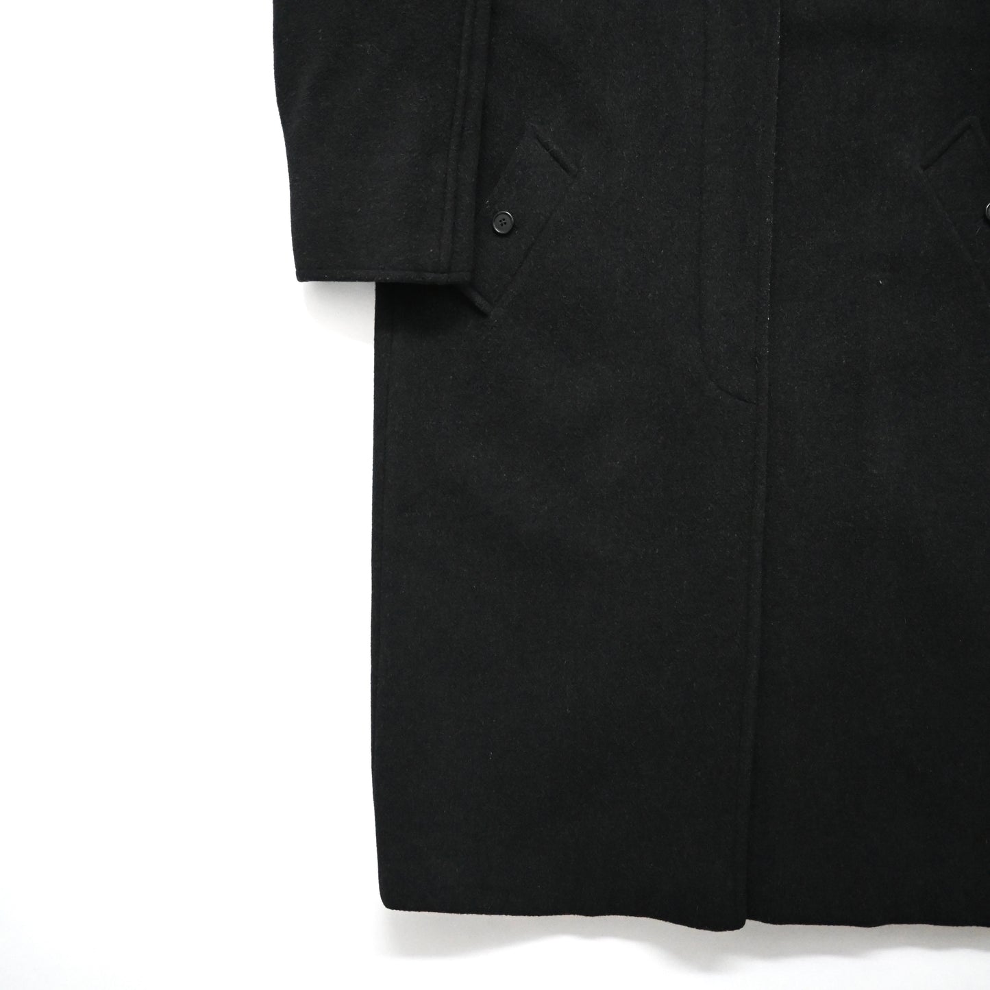 1980s calvin klein wool melton long coat M