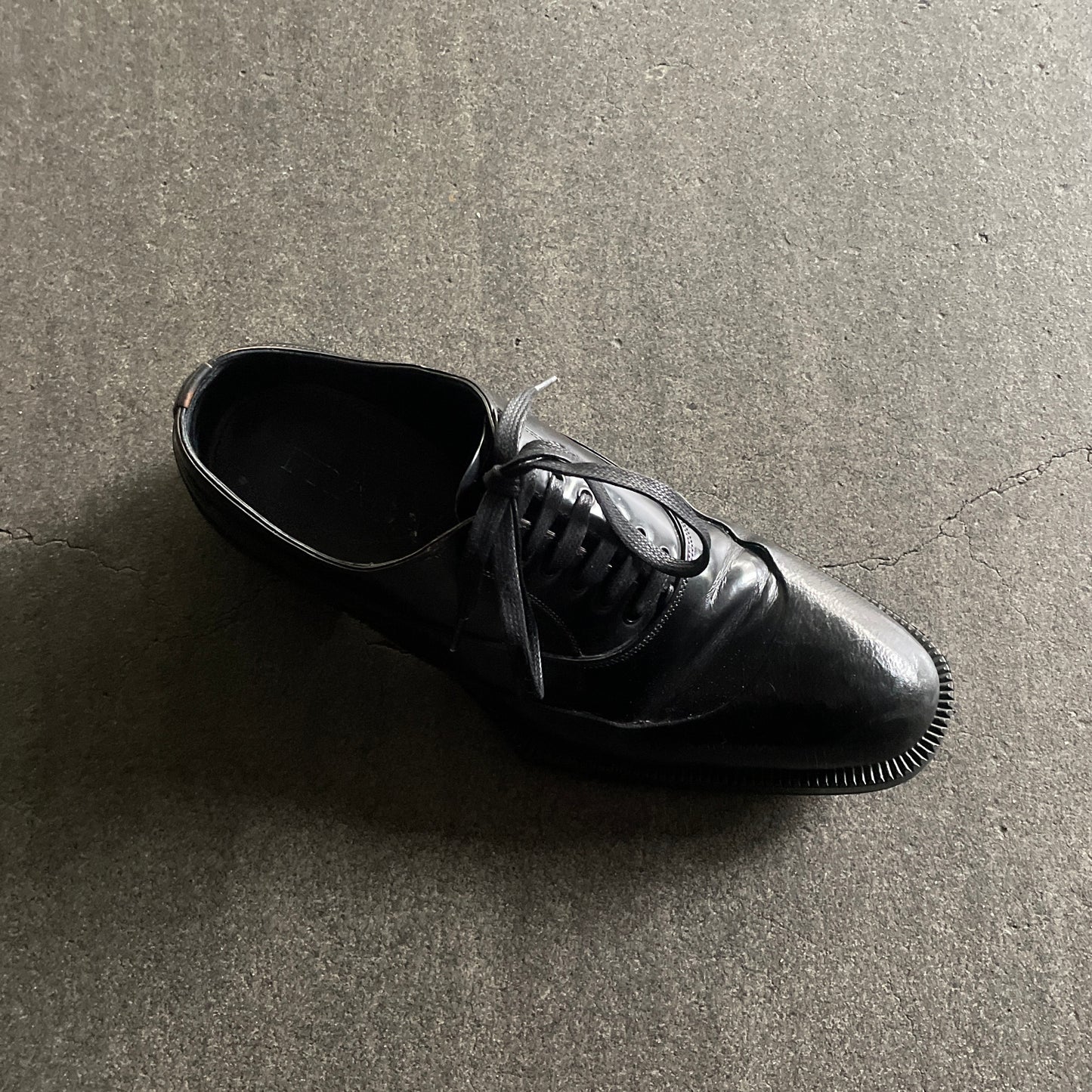 2012aw prada rubber leather shoes 27.0