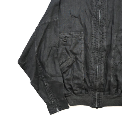 1980s gianni versace linen bomber jacket 48