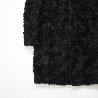 2007aw prada black fake fur coat 52
