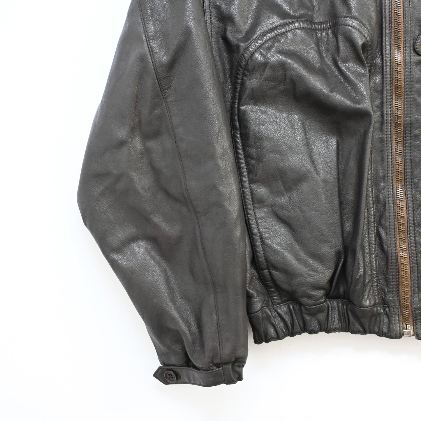 1990s giorgio armani lamb leather flight jacket 54