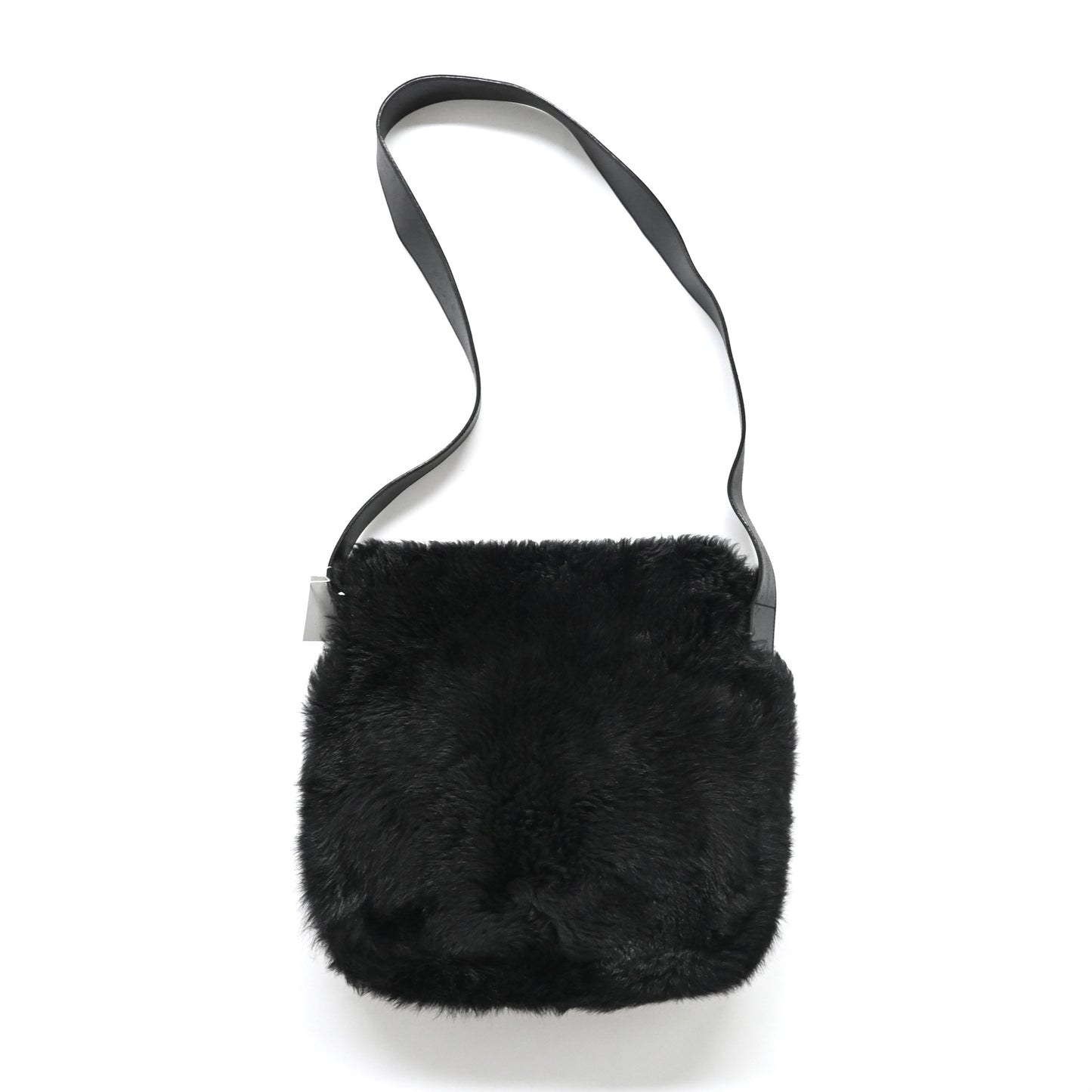 1996ss gucci black fur shoulder bag by tom ford