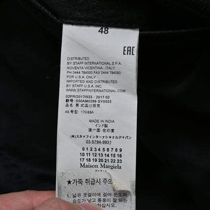2017aw martin margiela front pocket leather jacket 50
