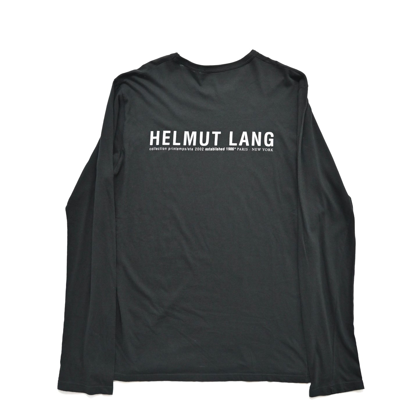 2002ss helmut lang cotton logo shirt XL