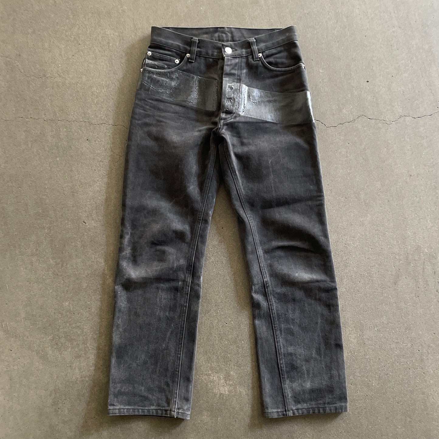 1997aw helmut lang rubber denim 30