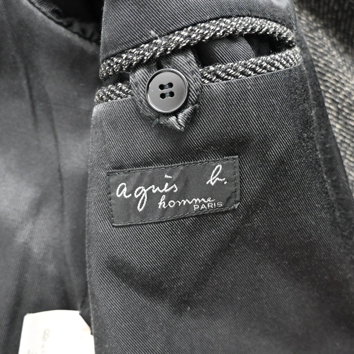 1990s agnes b homme tweed wool coat 1