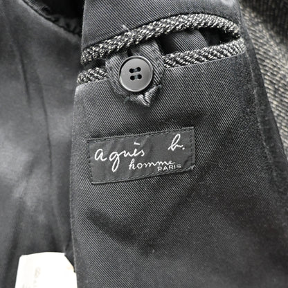 1990s agnes b homme tweed wool coat 1