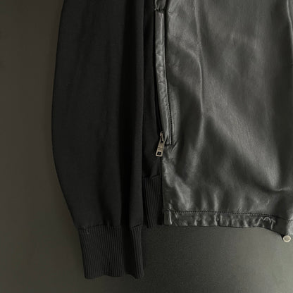 2017aw prada leather docking kint hoodie 52