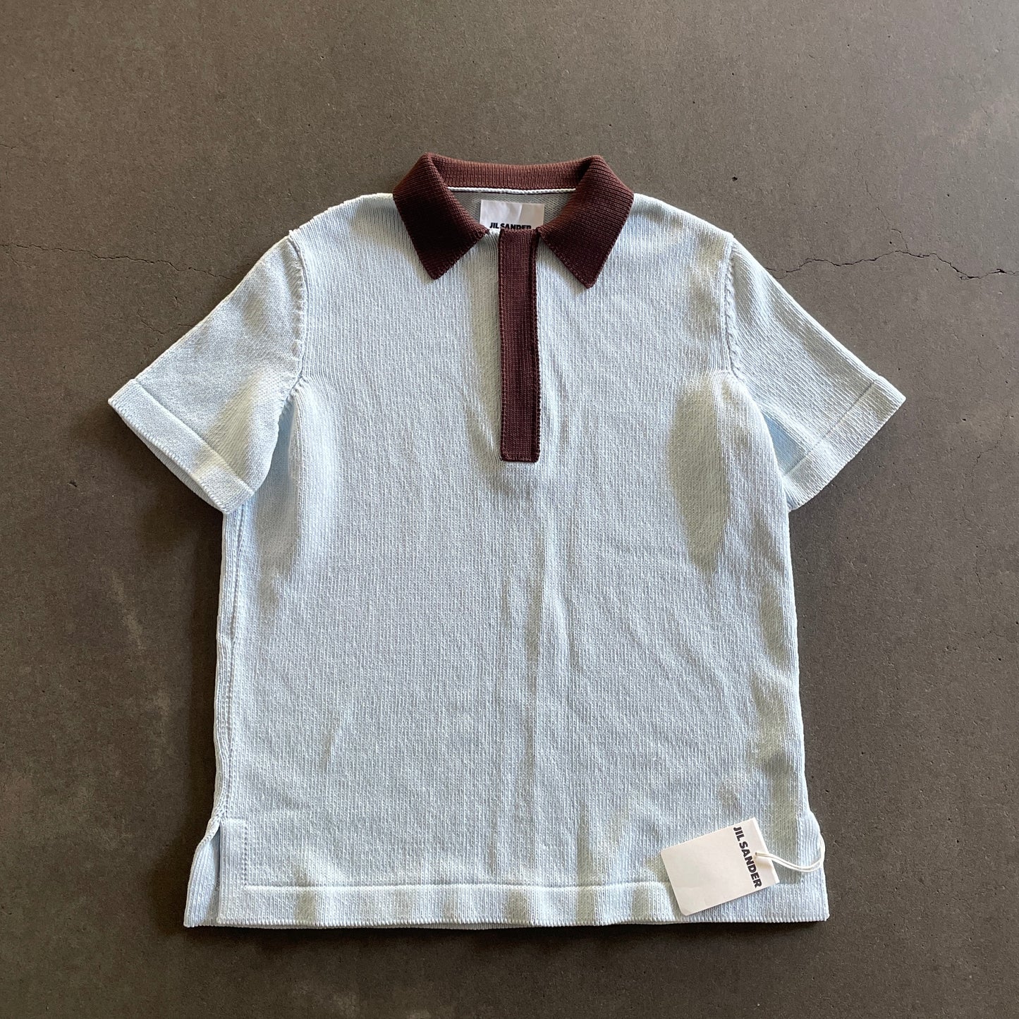 2022ss jil sander heavy cotton polo shirt 48