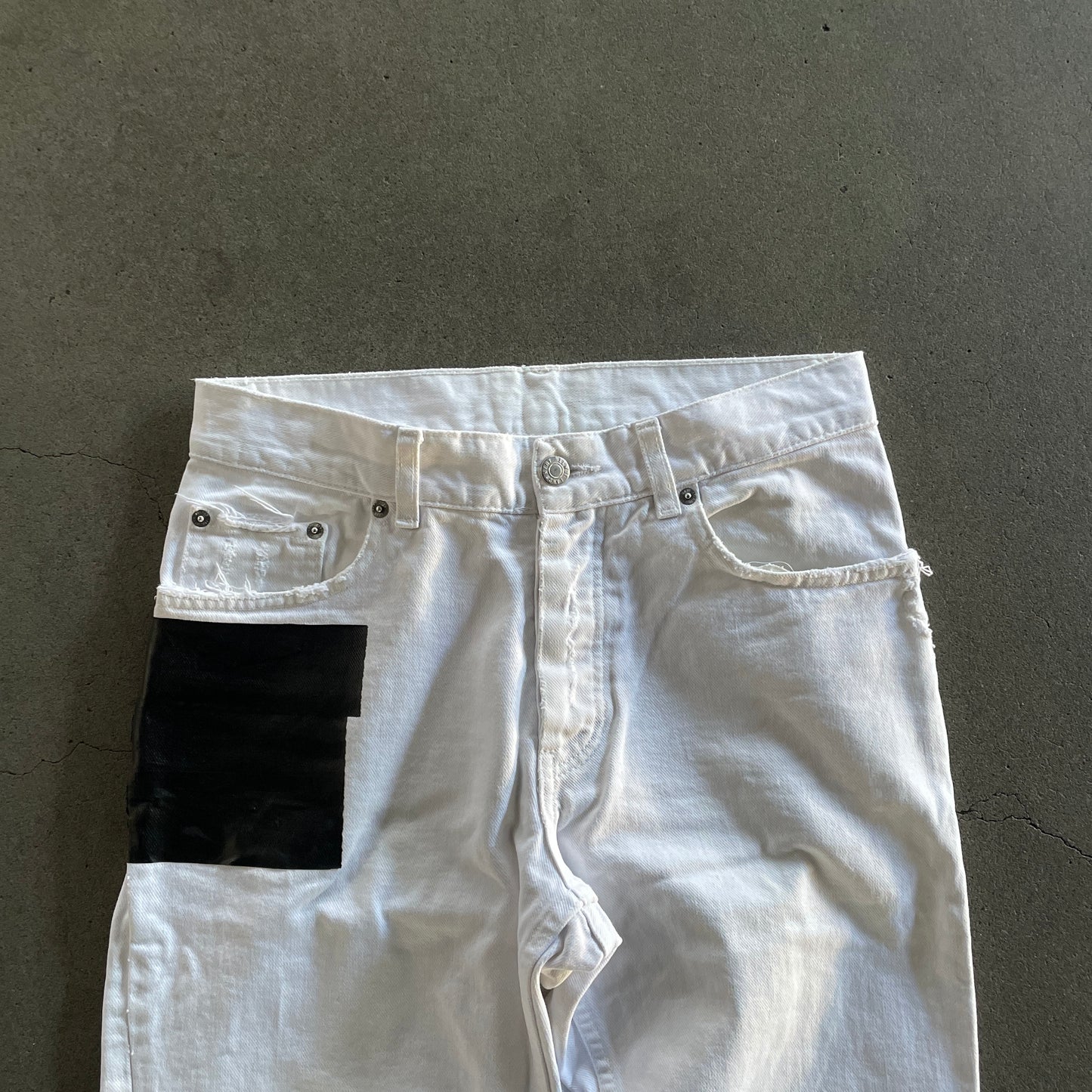 2003ss helmut lang rubber docking denim 30