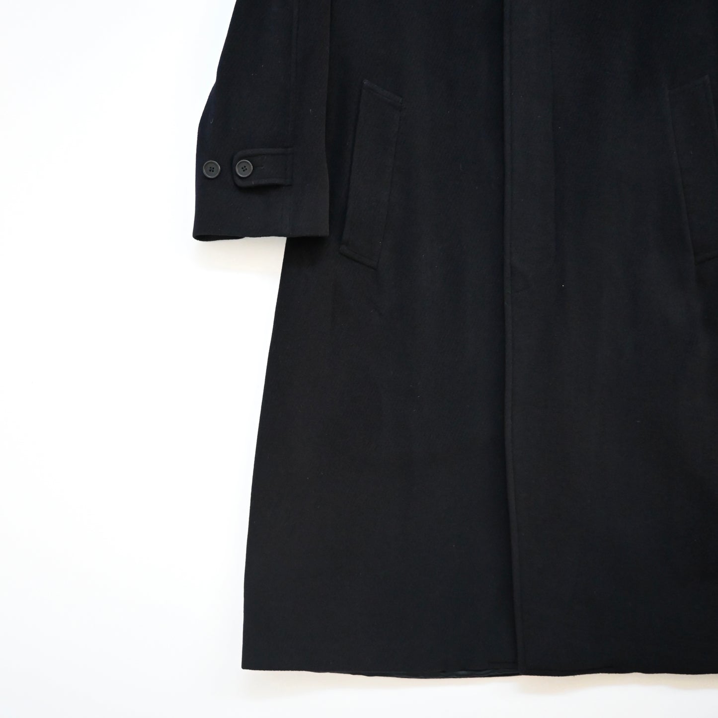 1990s giorgio armani virgin wool long coat 48