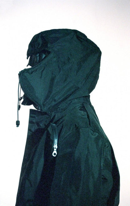 1990s vexed generation black ballistic nylon riot parka M