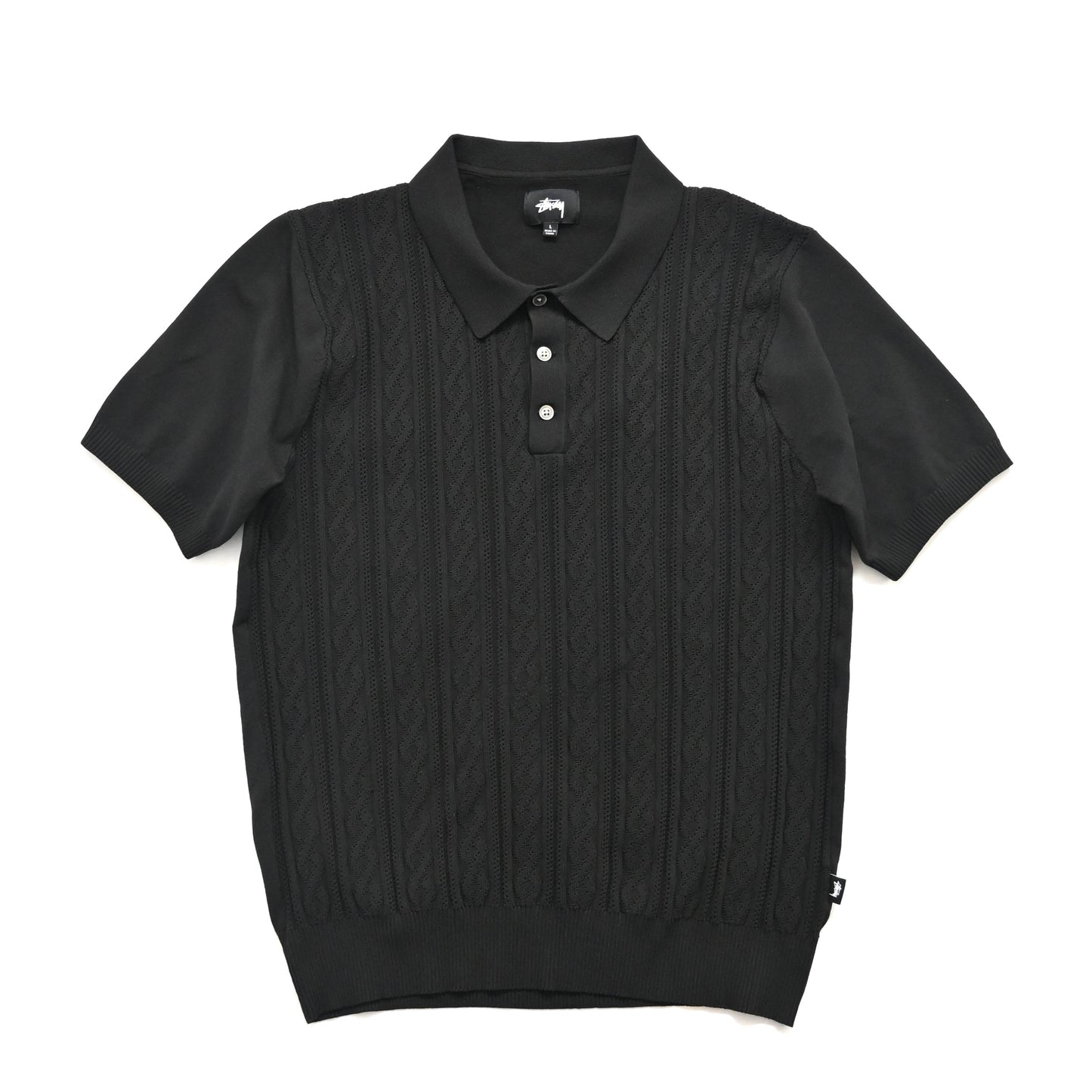 2020ss stussy polyester polo shirt L