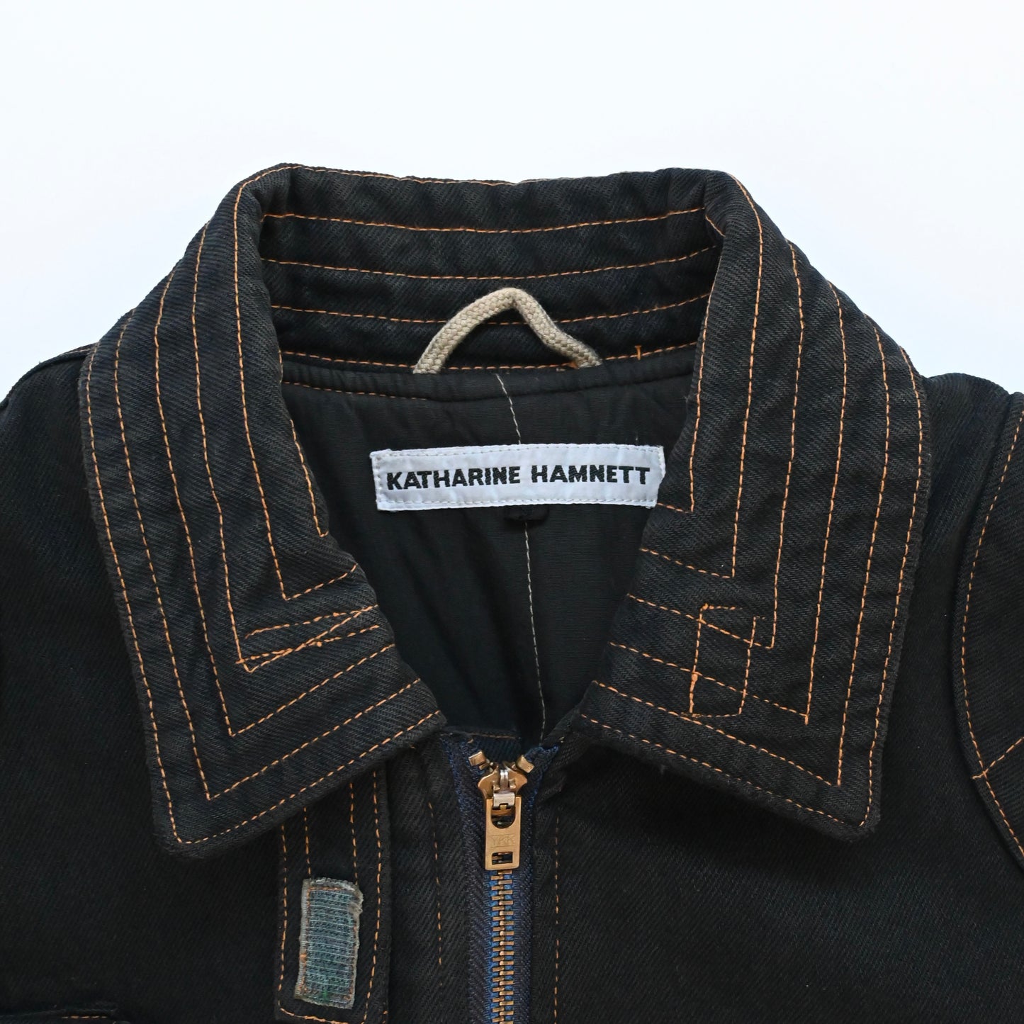 1986aw katharine hamnett denim bomber jacket M